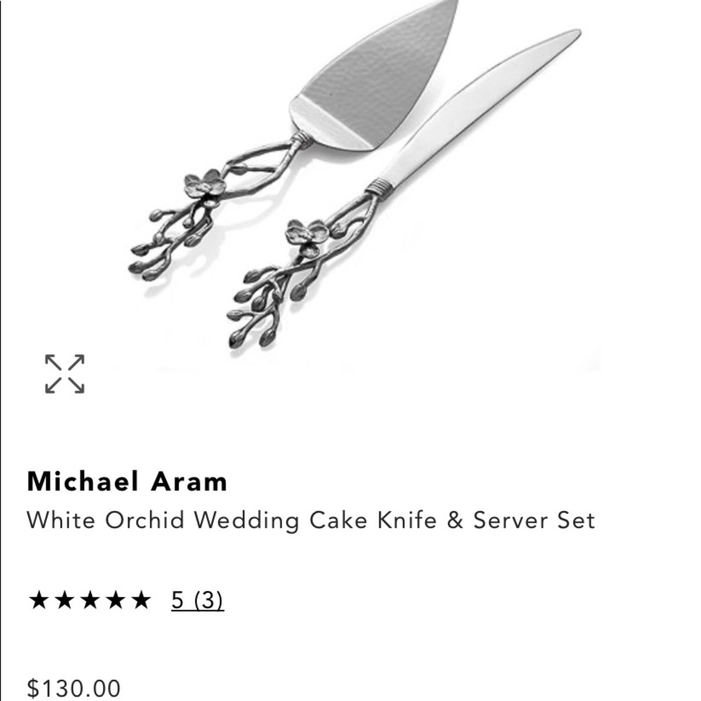 Wedding cake set by Michael Aram